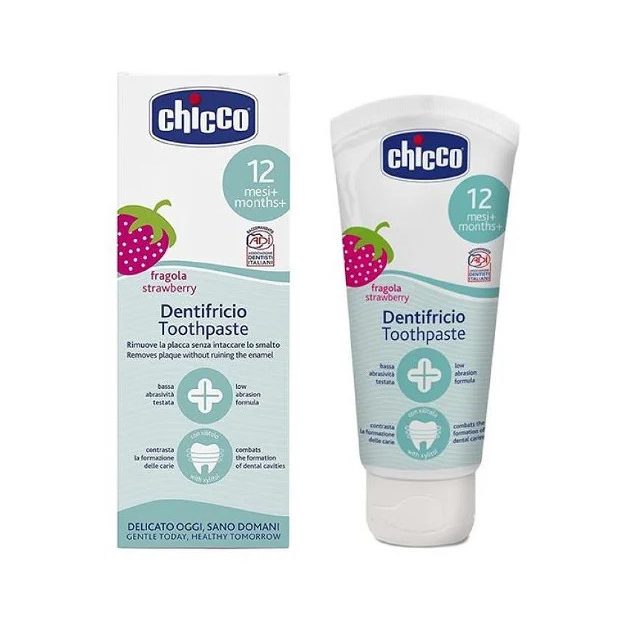 Chicco Eperízű fluormentes fogkrém Xilittel 50ml 1-5 év