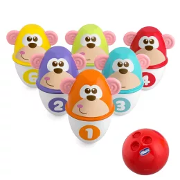   Chicco Monkey Strike - majmos bowling és építőjáték aktív sport és játék
