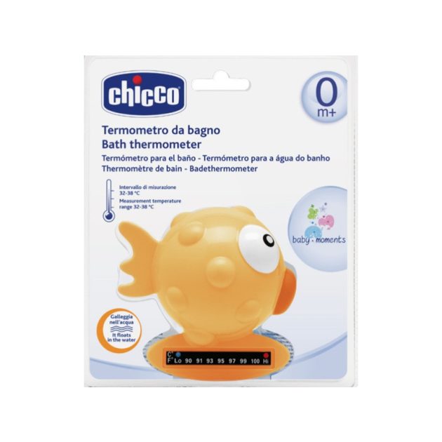 Chicco Halacska vízhőmérő 32-38°C - narancssárga vízhőmérő