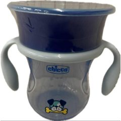   Chicco Perfect 360° itatópohár, 200 ml, tanulópohár, kék