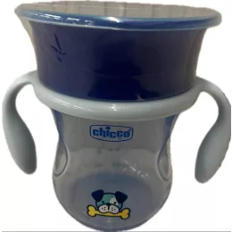  Chicco Perfect 360° itatópohár, 200 ml, tanulópohár, kék