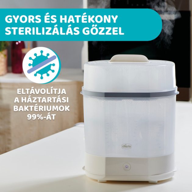 Chicco Elektromos gőzsterilizáló 3in1-ben - fehér