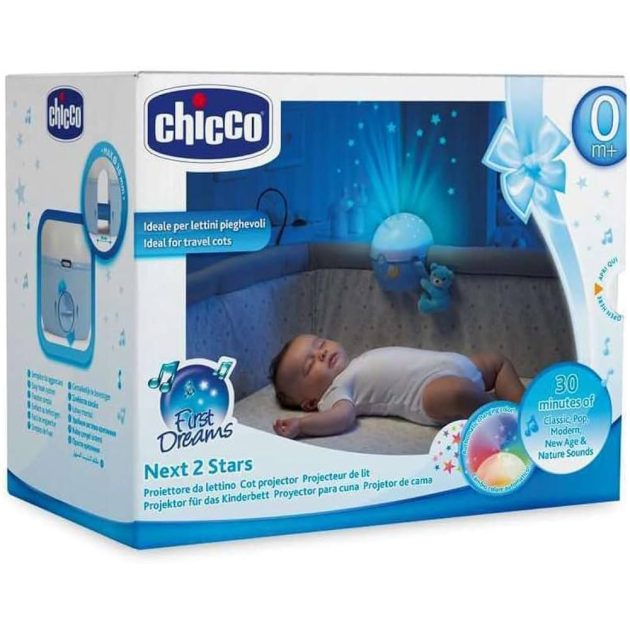 Chicco Next 2 Stars projektor plüss macival Next 2 Me típusú ágyakra