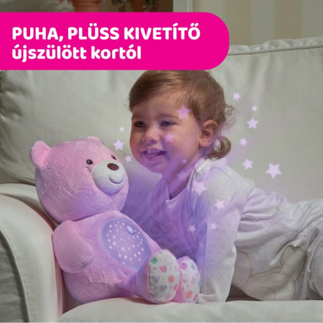 Chicco Baby Bear plüss maci projektor vetítő és ejszakai lámpa