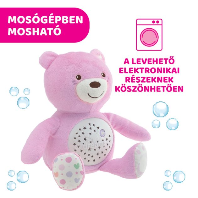 Chicco Baby Bear plüss maci projektor vetítő és ejszakai lámpa