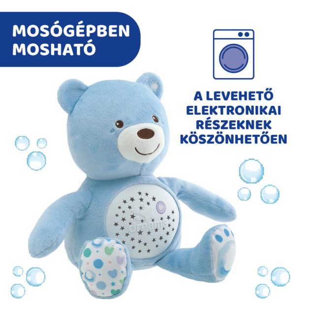 Chicco Baby Bear plüss maci projektor vetítő és éjszakai lámpa-neutral