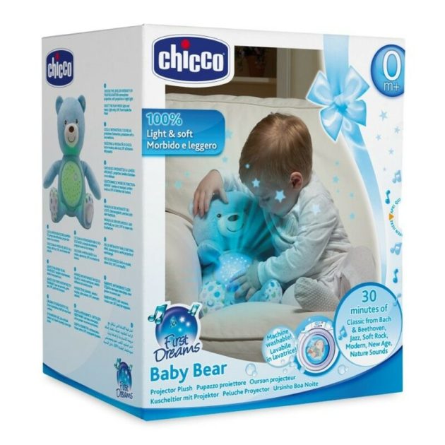 Chicco Baby Bear plüss maci projektor vetítő és éjszakai lámpa-neutral