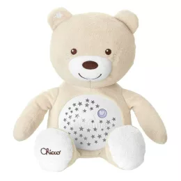   Chicco Baby Bear plüss maci projektor vetítő és éjszakai lámpa - neutral