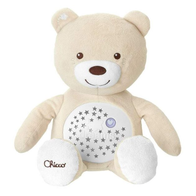 Chicco Baby Bear plüss maci projektor vetítő és éjszakai lámpa -pink