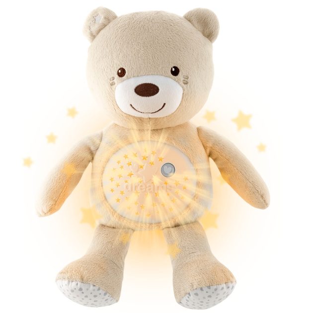 Chicco Baby Bear plüss maci projektor vetítő és éjszakai lámpa-neutral