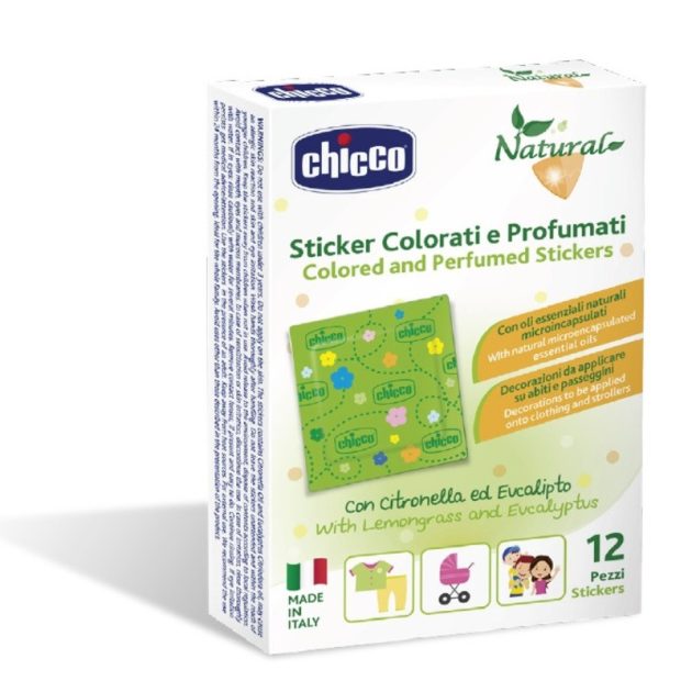 Chicco Natural Stickers - illatos tapaszok 12 db citronellával és eukaliptusszal