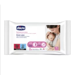  Chicco Melltörlőkendő szoptatás előtt és után - 72 db, E-vitaminnal, glicerinnel és prebiotikus Biolin®-nal