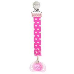   Chicco Fashion Clip cumitartó pánt - rózsaszín karimás és karima nélküli nyugtatócumikhoz is