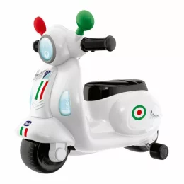   Chicco Vespa Primavera Italia robogó 12-36 hó, lábbal hajtós, fehér