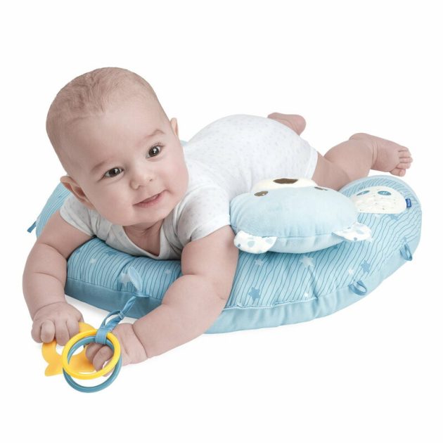 Chicco My First Nest babafészek - hasalópárna Light Blue