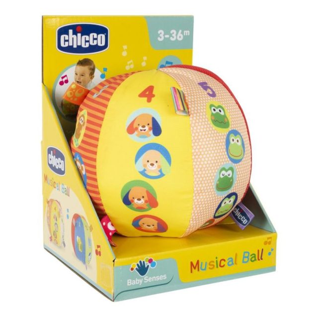 Chicco Puha, zenélő bébilabda, Baby Senses