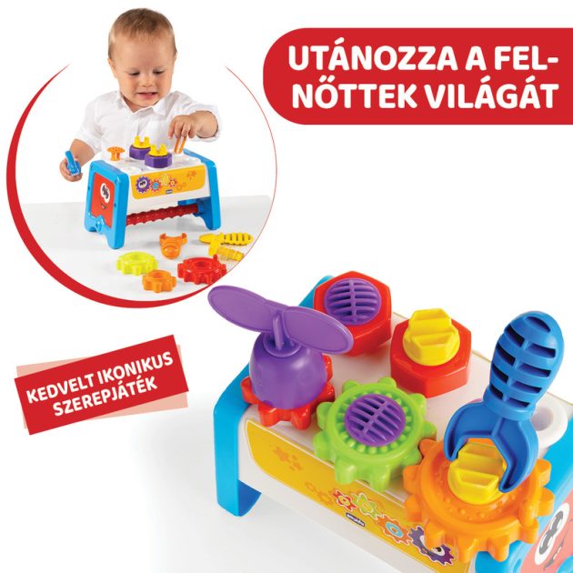 Chicco 2in1 szerelőpad és szerszámok 14 db-os Smart2Play