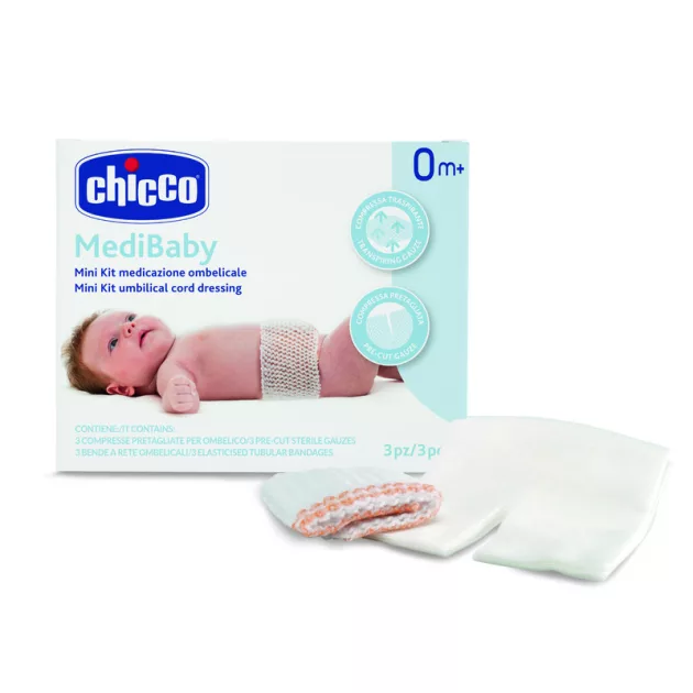 Chicco Köldökvédő szett 3 db háló és mull-lap