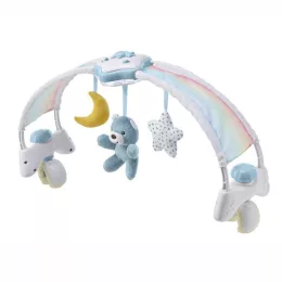   Chicco Rainbow Sky kiságy játékhíd és éjszakai fény, elemes, kék