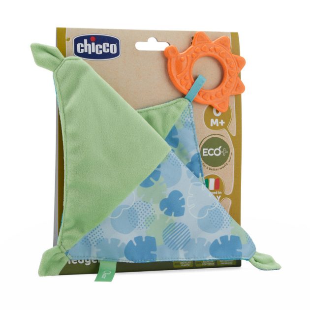 Chicco Hedgehog Dou Dou Eco+ szundikendő, sünis rágókával, ökoanyagból