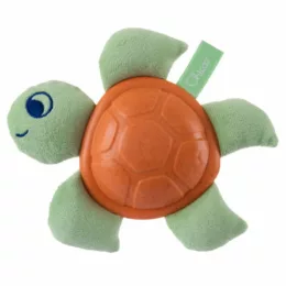   Chicco Baby Turtle Eco+ bébiteknős rágókás textiljáték ökoanyagból