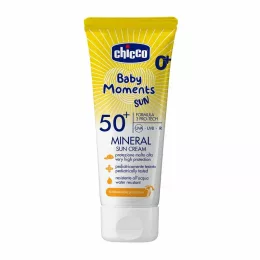   Chicco Ásványi Fényvédő krém SPF50+ (75 ml) UVA, UVB, INFRA sugárzás elleni nagyon magas védelem