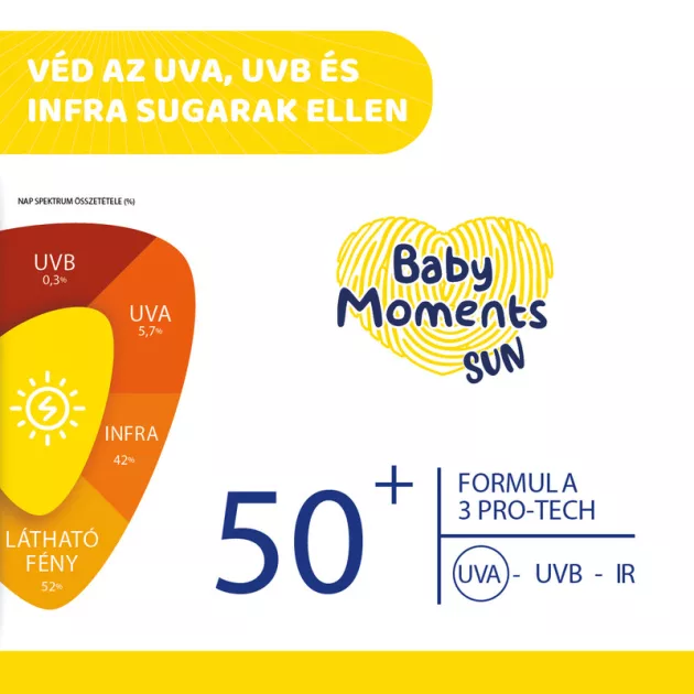 Chicco Fényvédő spray SPF 50+, 150 ml UVA, UVB, INFRA sugárzás elleni nagyon magas védelem