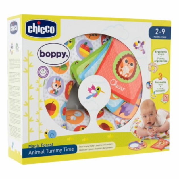 Chicco Boppy állatos hasalópárna levehető játékokkal