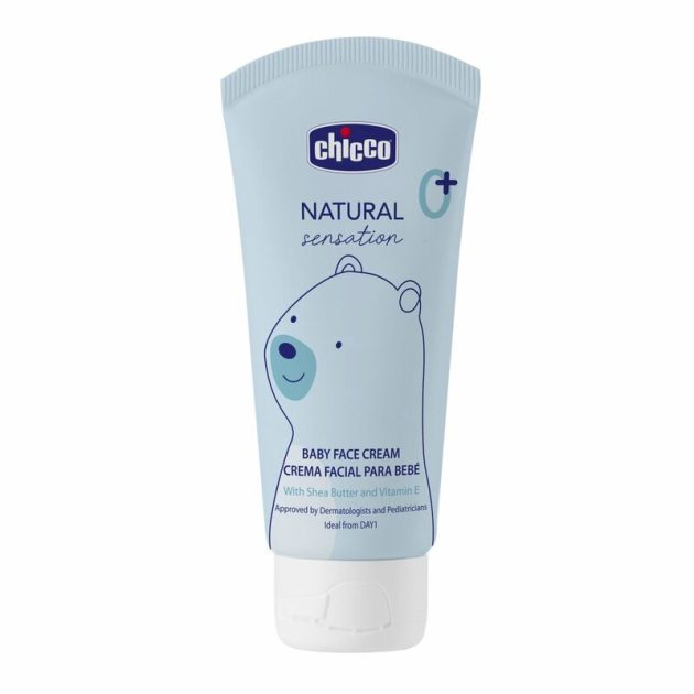 Chicco Arcápoló krém 50 ml Natural Sensation - Shea vaj és E-vitamin kék 50 ml