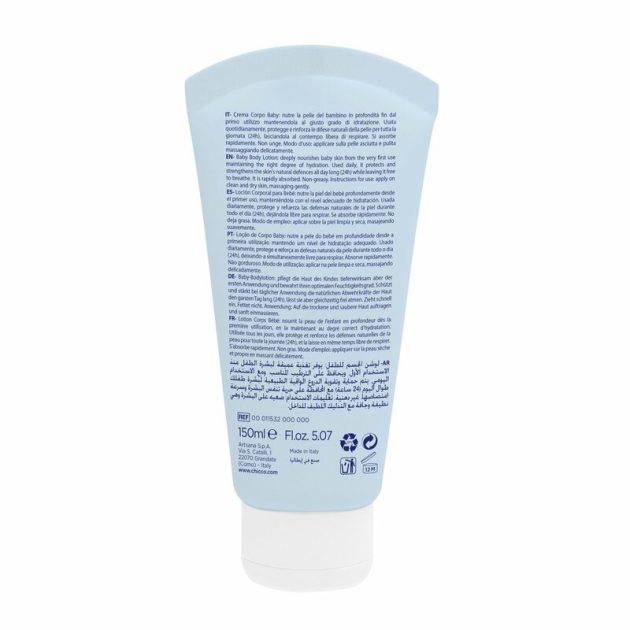 Chicco Tápláló krém 150 ml Shea vajjal és E-vitaminnal - kék