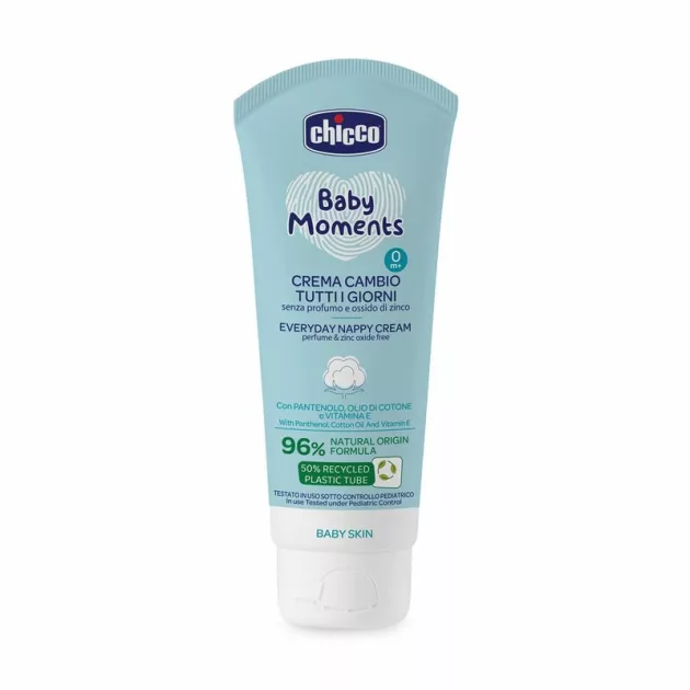 Chicco Popsikrém mindennapra 100 ml cink-oxid mentes illatmentes 96% természetes