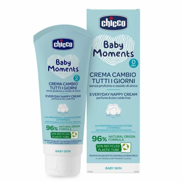 Chicco Popsikrém mindennapra 100 ml cink-oxid mentes illatmentes 96% természetes