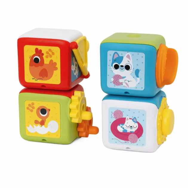 Chicco Építőkockák 2in1 manuális játék kézfejlesztő és logika