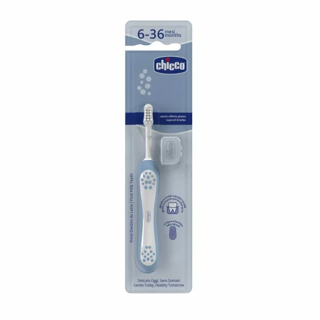 Chicco Fogkefe 6-36 hó ultrafinom sörtékkel - Indigókék