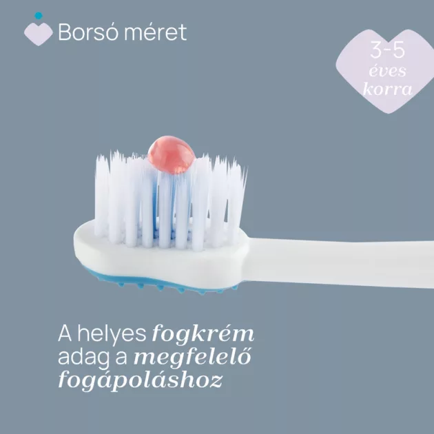 Chicco Fogkefe 3-6 év tejfogakhoz tapadókorongos védőkupakkal