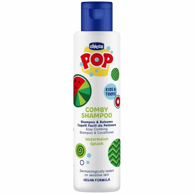 Chicco POP Sampon és balzsam 250 ml görögdinnye illatú gyerekek és tinik részére