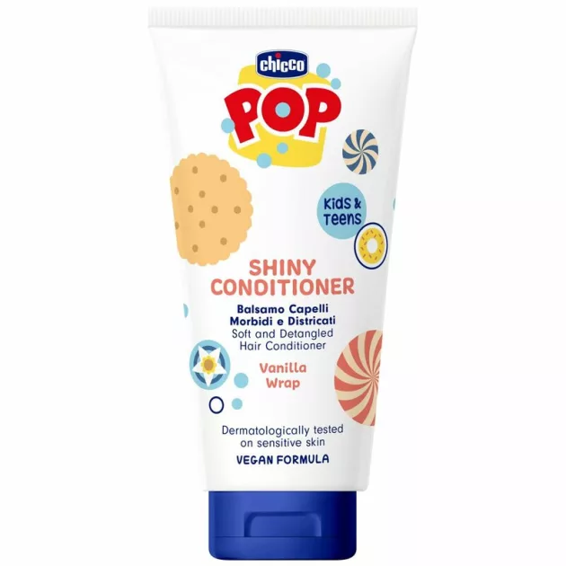 Chicco POP Hajkondicionáló kifésülő balzsam 150ml vaníliás keksz illatú gyerekek és tinik részére