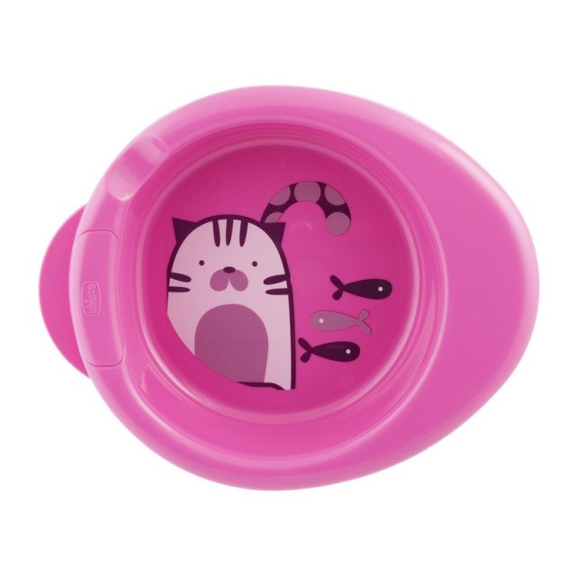Chicco Warmy Plate melegentartó tányér rózsaszín