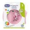 Chicco Easy Feeding csúszásmentes tányér rózsaszín