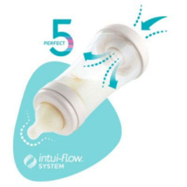 Chicco Perfect5 biofunkcionális cumisüveg 150 ml-normál átfolyás - kék