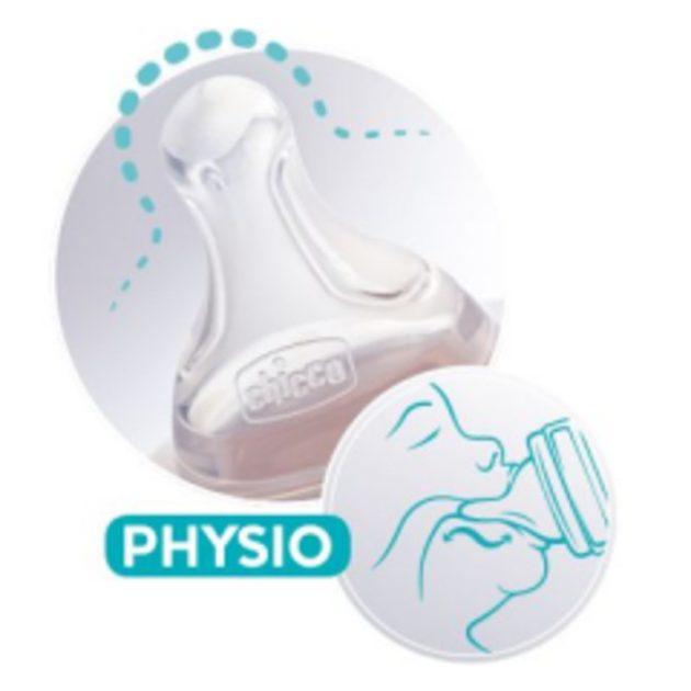 Chicco Physio etetőcumi 2db pépes ételhez - Perfect5, Well-Being szilikon