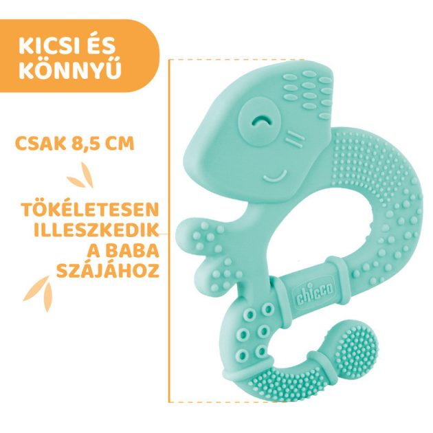 Chicco Kaméleon szuperpuha szilikon rágóka - kék