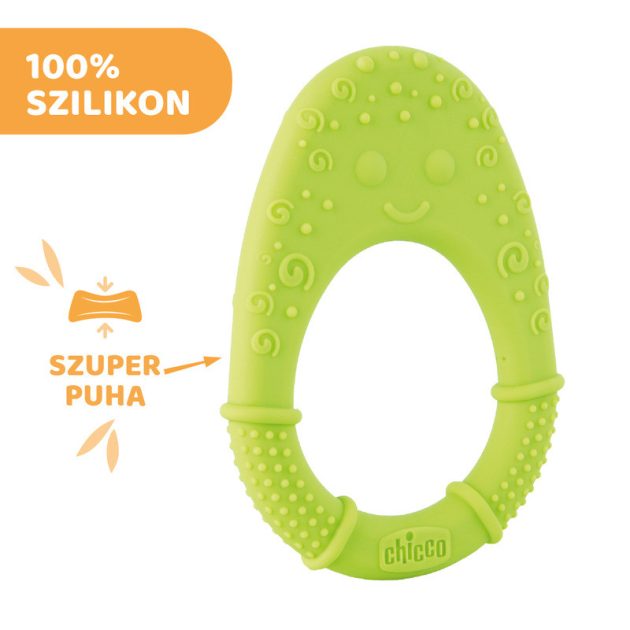 Chicco All soft szilikon rágóka 2m+ zöld