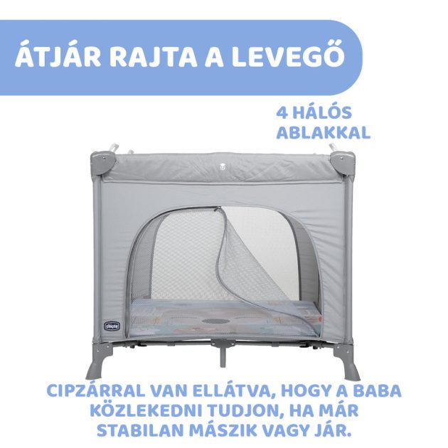 Chicco Open Box Playpen utazójáróka 0-15 kg, max. 4 évig