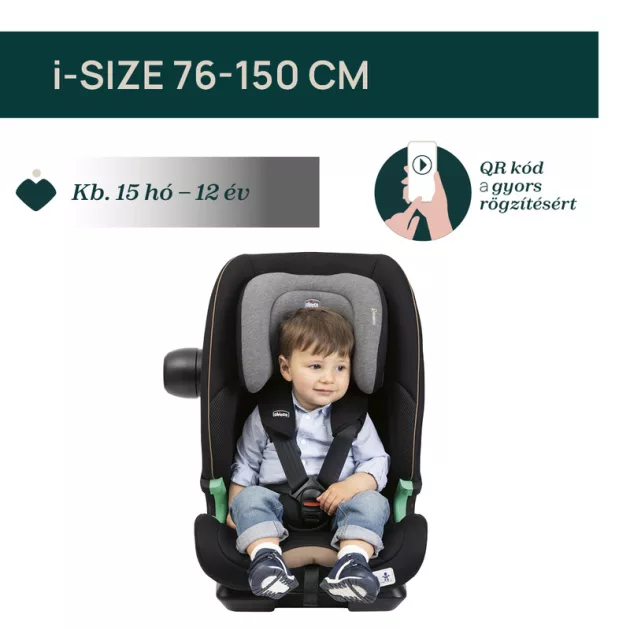 Chicco Seat&Go I-Size 76-150 cm autósülés 1/2/3 korcsoport - szürke