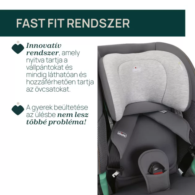 Chicco Seat&Go I-Size 76-150 cm autósülés 1/2/3 korcsoport - szürke