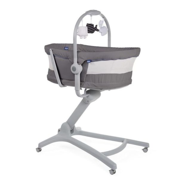 Chicco Baby Hug Air 4in1 bölcső-pihenő-etetőszék-fotel 0-15 kg - Dark grey