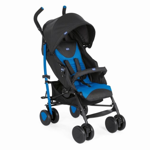 Chicco New Echo - 22 kg-ig - Mr.Blue esernyőre csukható és szállítófüllel kézben cipelhető