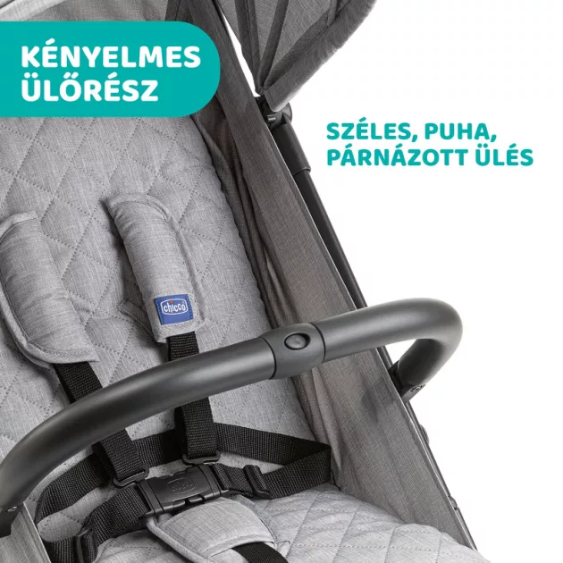 Chicco TROLLEYme babakocsi automata zárral 0-15 kg, 0-3 év, Light grey
