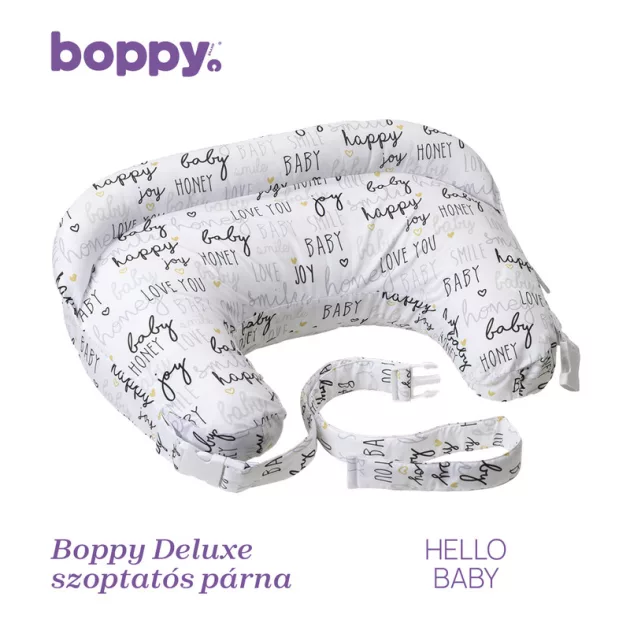 Chicco Boppy Deluxe szoptatós párna formatartó töltettel - fekete